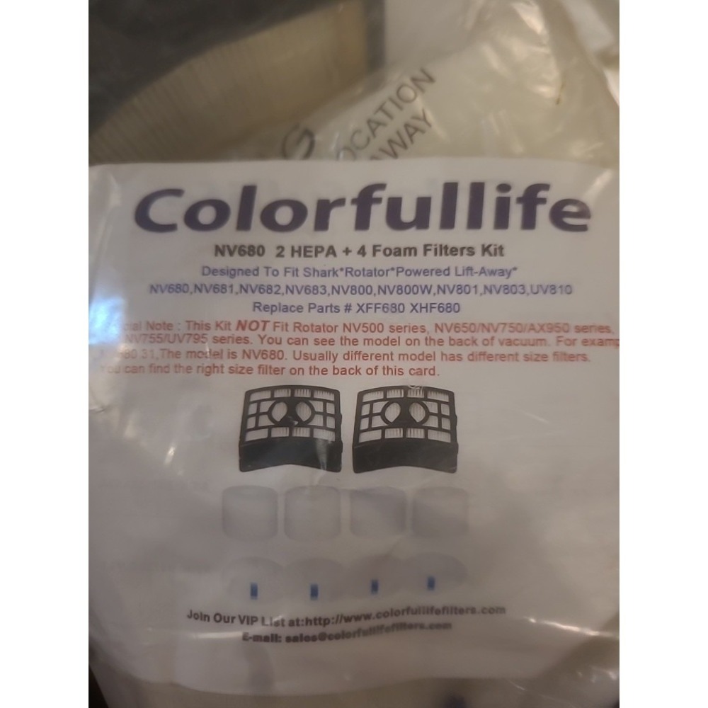 Vacuum Filters Replacement for Shark Rotator Powered  Lift-Away‎ NV680-NV683